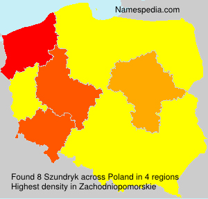 Surname Szundryk in Poland Surname Szundryk in Poland