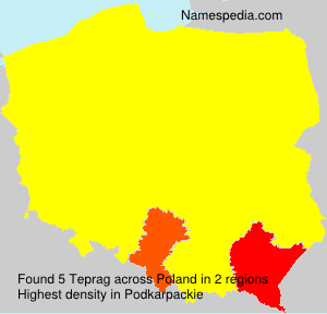 Surname Teprag in Poland Surname Teprag in Poland