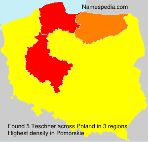 Surname Teschner in Poland