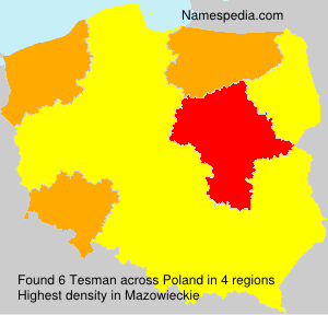 Surname Tesman in Poland