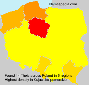 Surname Theis in Poland