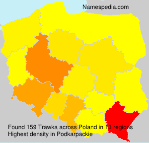 Surname Trawka in Poland