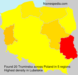 Surname Truminska in Poland