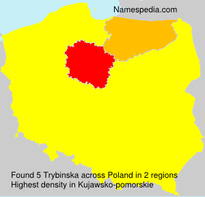 Surname Trybinska in Poland Surname Trybinska in Poland