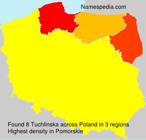 Surname Tuchlinska in Poland