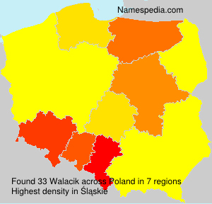 Surname Walacik in Poland