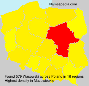 Surname Wasowski in Poland