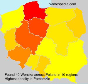 Surname Wencka in Poland