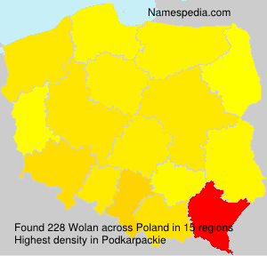 Surname Wolan in Poland