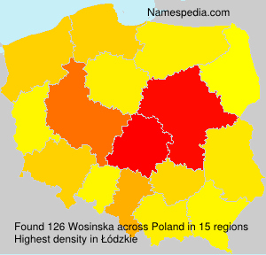 Surname Wosinska in Poland