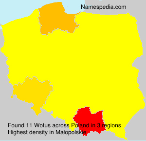 Surname Wotus in Poland