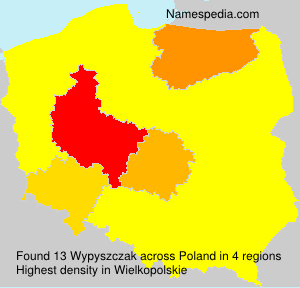Surname Wypyszczak in Poland