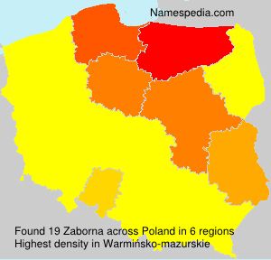 Surname Zaborna in Poland