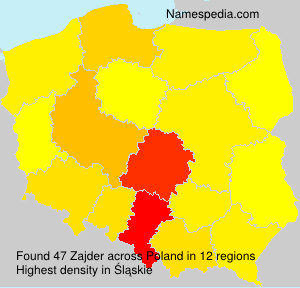 Surname Zajder in Poland