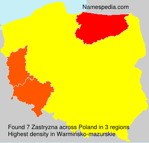 Surname Zastryzna in Poland