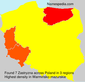 Surname Zastryzna in Poland Surname Zastryzna in Poland