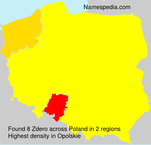 Surname Zdero in Poland