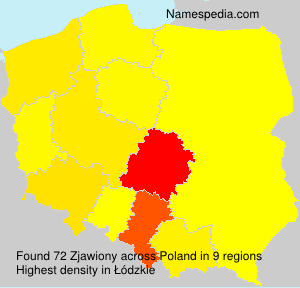 Surname Zjawiony in Poland