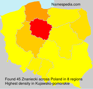 Surname Znaniecki in Poland