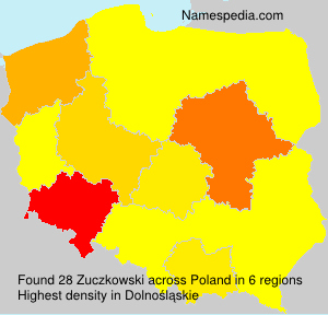 Surname Zuczkowski in Poland
