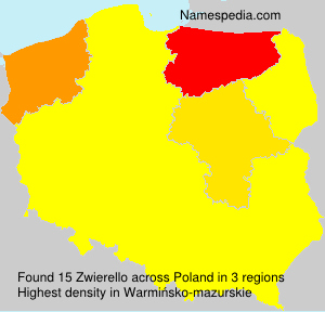 Surname Zwierello in Poland