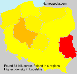 Surname lbik in Poland