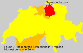 Surname Abeln in Switzerland