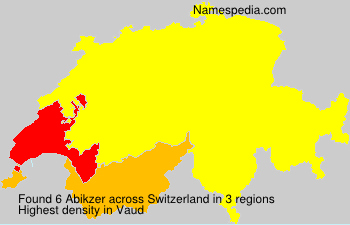 Surname Abikzer in Switzerland