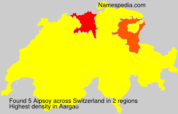 Surname Alpsoy in Switzerland