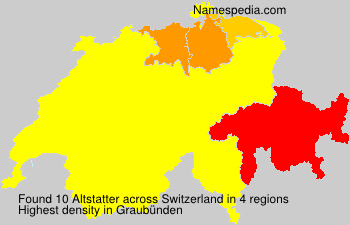 Surname Altstatter in Switzerland