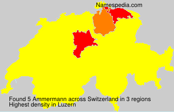 Surname Ammermann in Switzerland