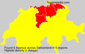 Surname Assmus in Switzerland