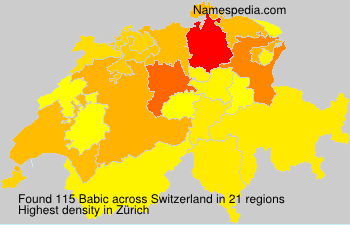 Surname Babic in Switzerland