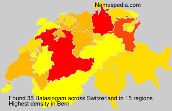 Surname Balasingam in Switzerland