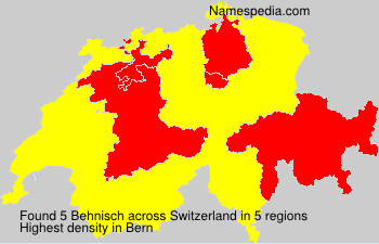 Surname Behnisch in Switzerland