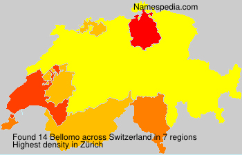 Surname Bellomo in Switzerland