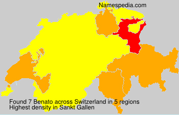 Surname Benato in Switzerland