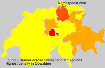 Surname Benner in Switzerland