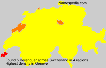 Surname Berenguer in Switzerland