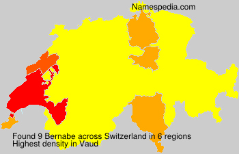 Surname Bernabe in Switzerland