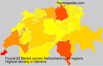 Surname Bertoli in Switzerland