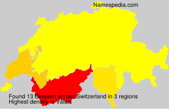 Surname Bessero in Switzerland