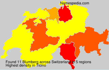 Surname Blumberg in Switzerland