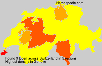Surname Boeri in Switzerland