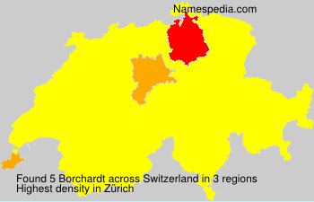 Surname Borchardt in Switzerland