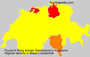 Surname Breig in Switzerland