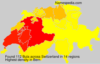 Surname Bula in Switzerland