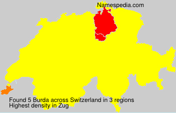 Surname Burda in Switzerland