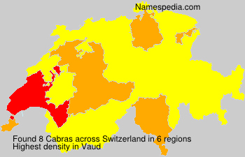 Surname Cabras in Switzerland