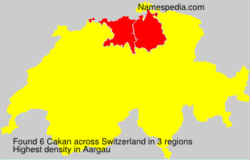 Surname Cakan in Switzerland